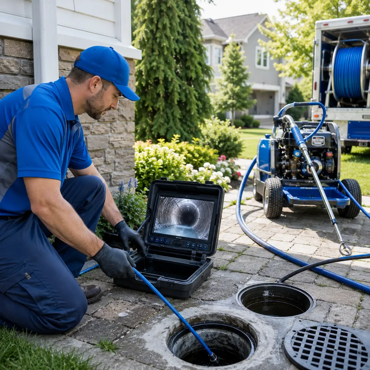 Outdoor drain cleaning professionals serving Sanders, KY