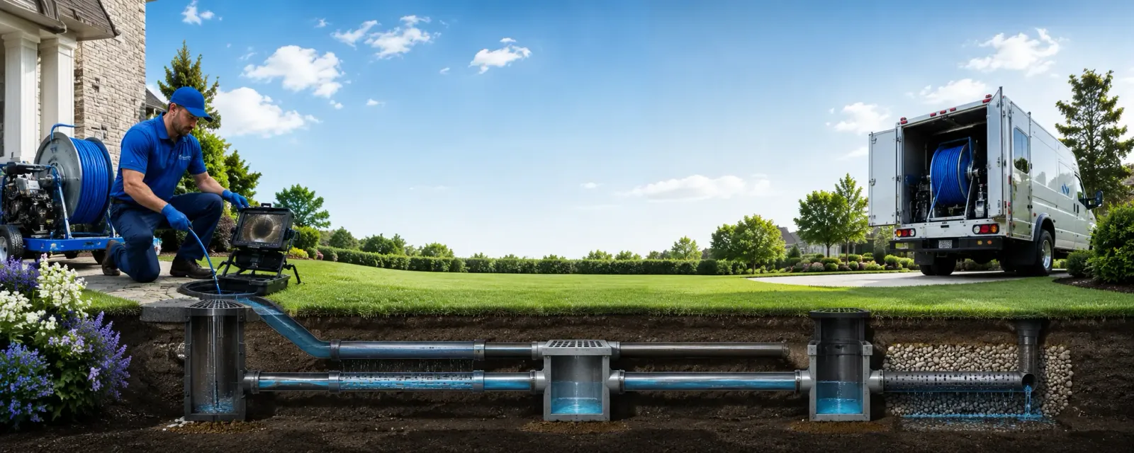 Outdoor drain cleaning information for Sanders, KY